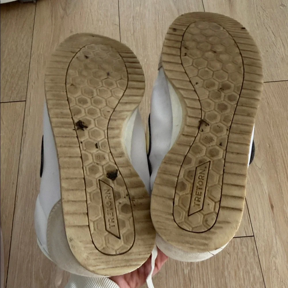 Women’s Tretorn White and Yellow Sneakers